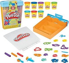 Juegos educativos con plastilina y moldes para niños