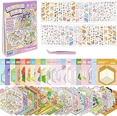 ** ¿Qué materiales vienen en un típico kit de collage para niños?