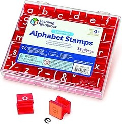 Sellos de letras para niños