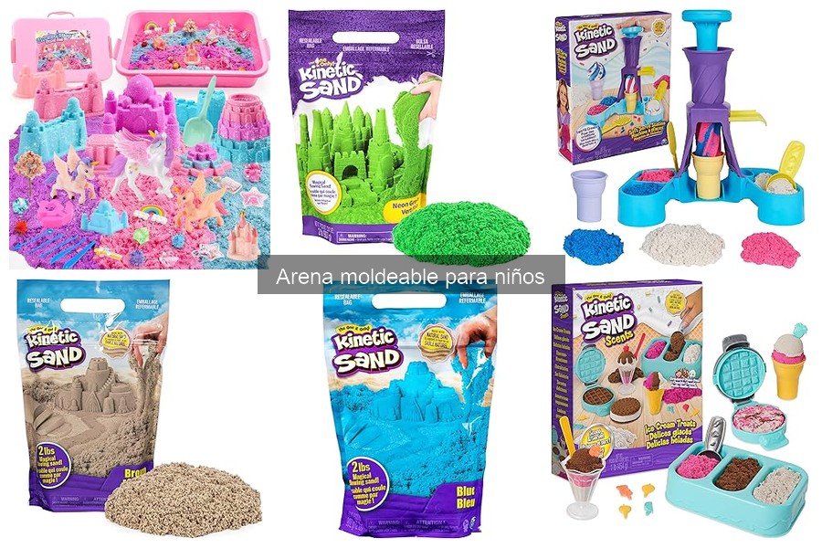 Actividades creativas con arena moldeable para niños