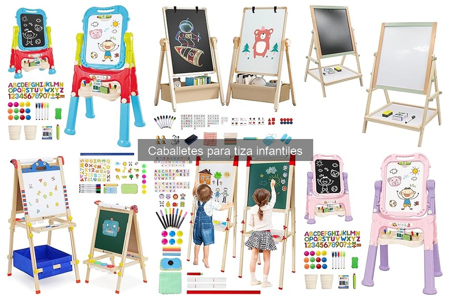 Actividades creativas con caballetes para tiza infantiles