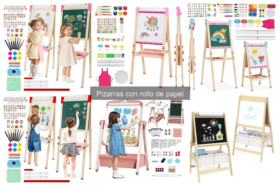Actividades creativas con pizarras de rollo de papel para niños