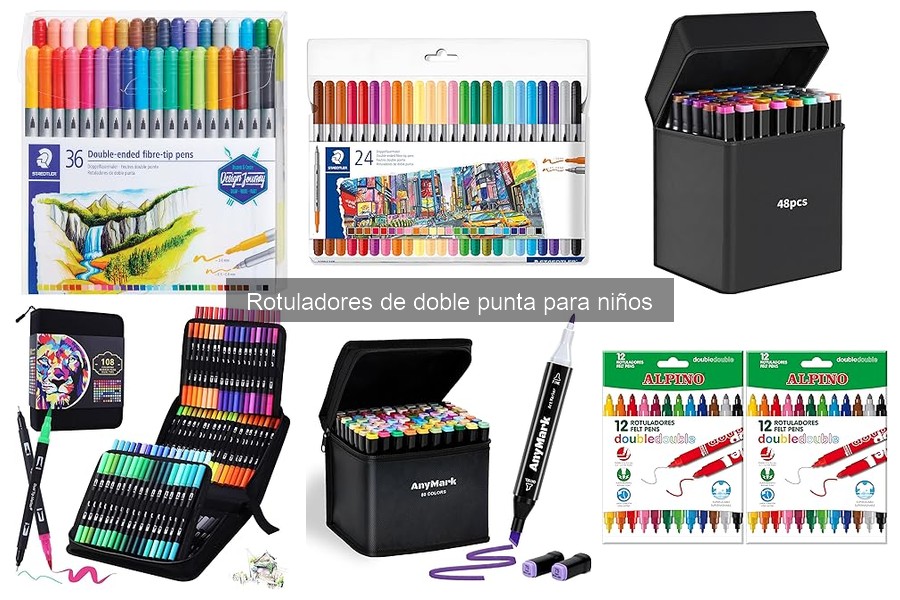 Actividades creativas con rotuladores de doble punta para niños