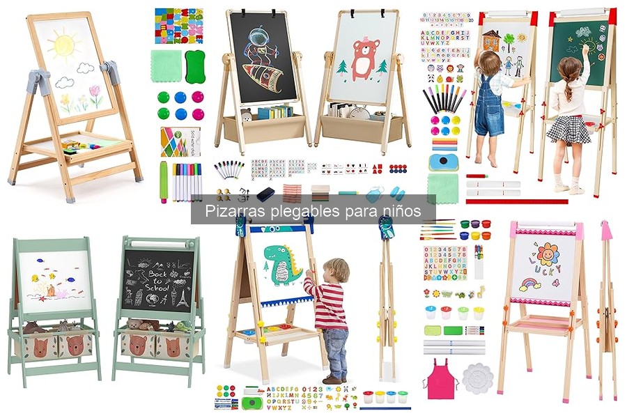 Actividades educativas creativas con pizarras plegables para niños
