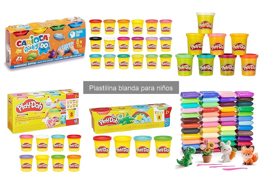Actividades educativas creativas con plastilina blanda