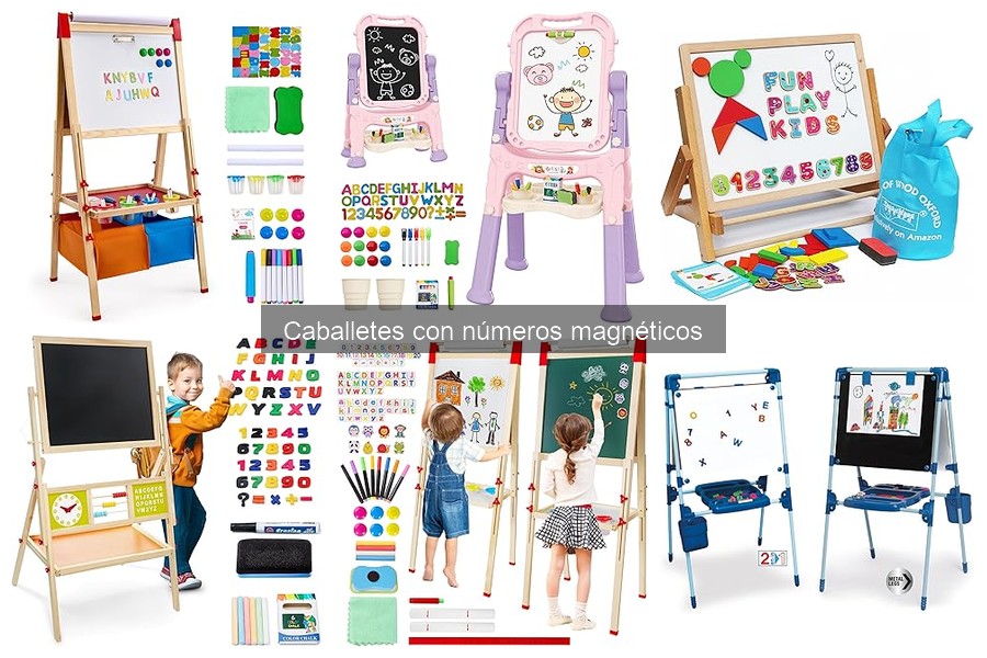Actividades matemáticas con caballetes y números magnéticos