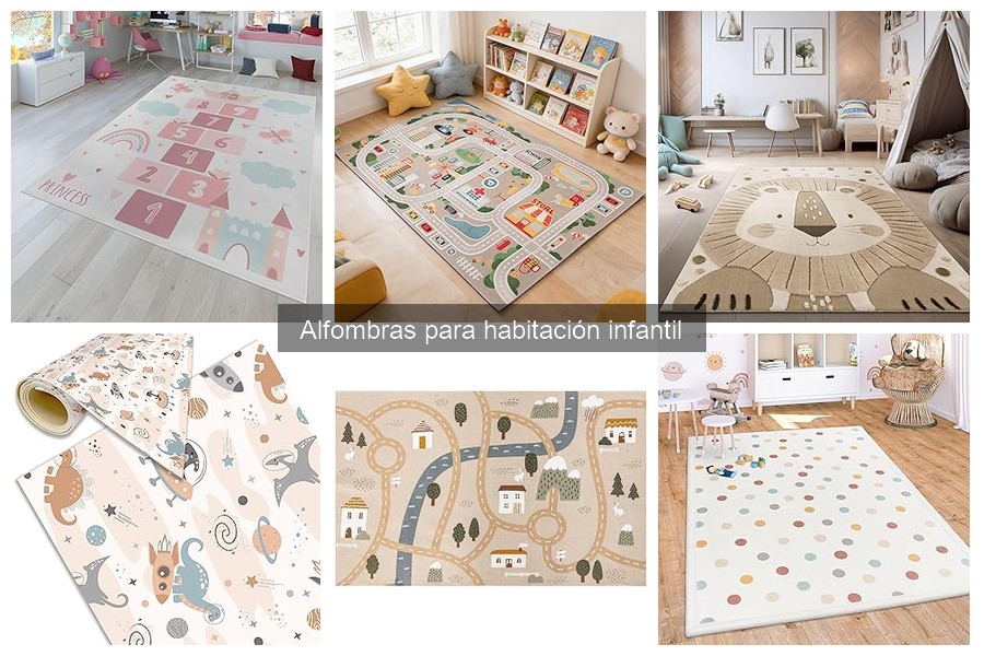 Alfombras antideslizantes para habitaciones infantiles