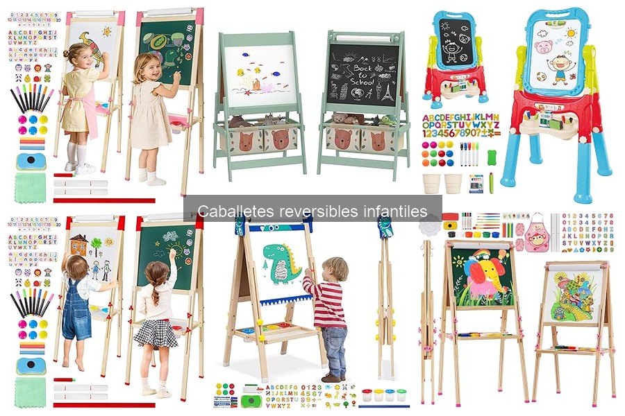 Alternativas a caballetes reversibles infantiles para jugar