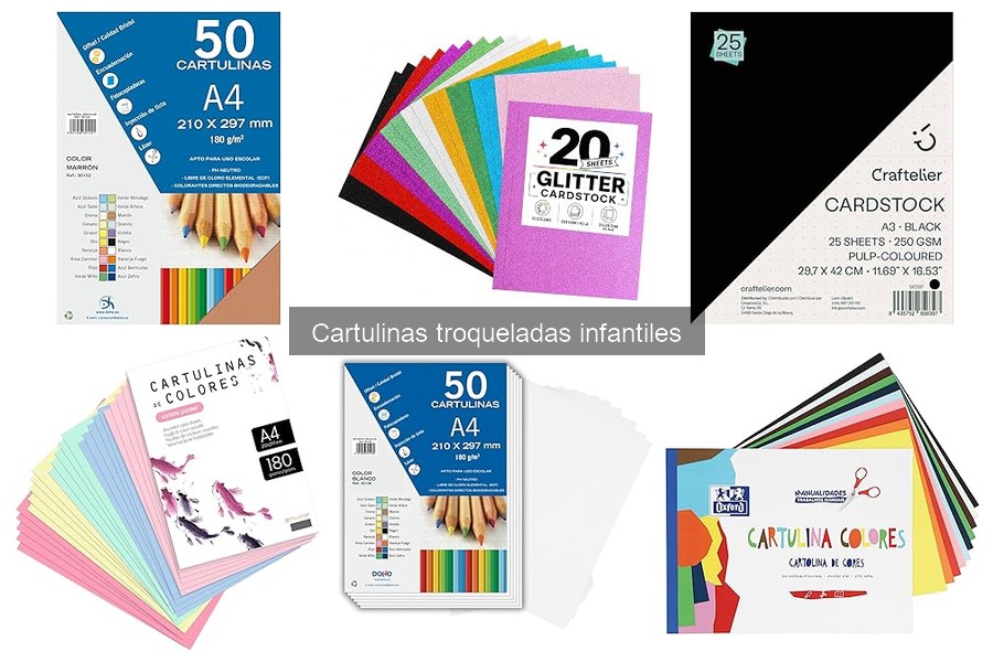 Alternativas a cartulinas troqueladas para manualidades infantiles