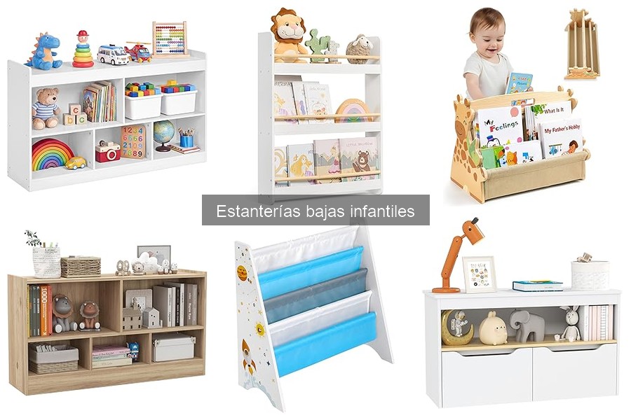 Alternativas a estanterías bajas para organizar el cuarto infantil