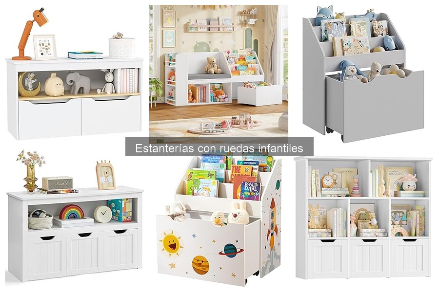 Alternativas a estanterías con ruedas para habitaciones infantiles