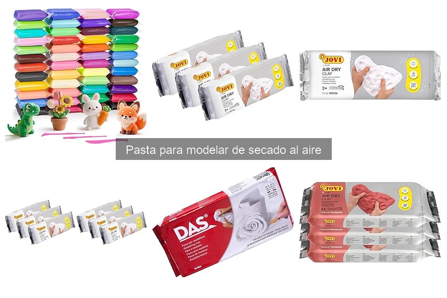 Alternativas a la pasta para modelar de secado al aire