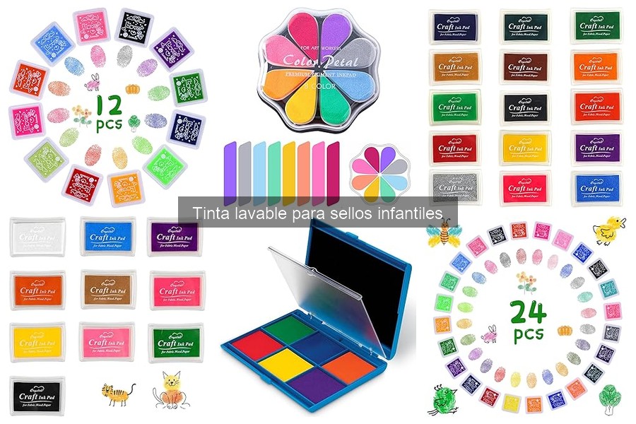 Alternativas a la tinta lavable para sellos infantiles