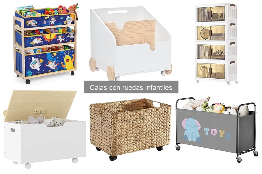 Alternativas a las cajas con ruedas infantiles para organizar