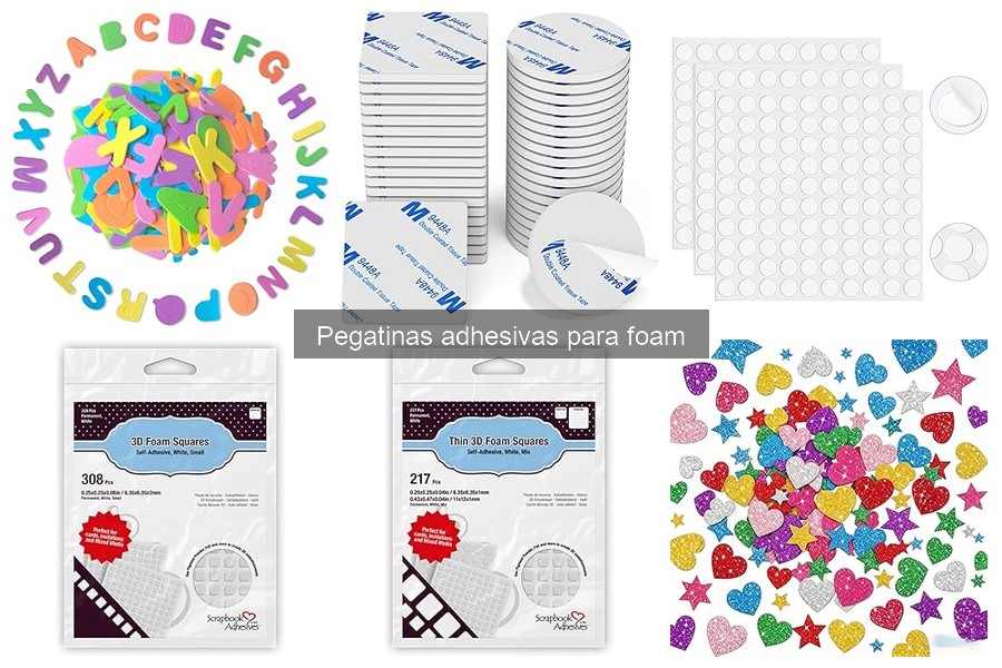 Alternativas a las pegatinas adhesivas para foam
