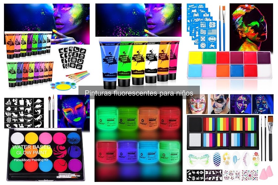 Alternativas a las pinturas fluorescentes para niños