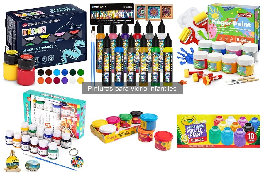 Alternativas a las pinturas para vidrio infantiles