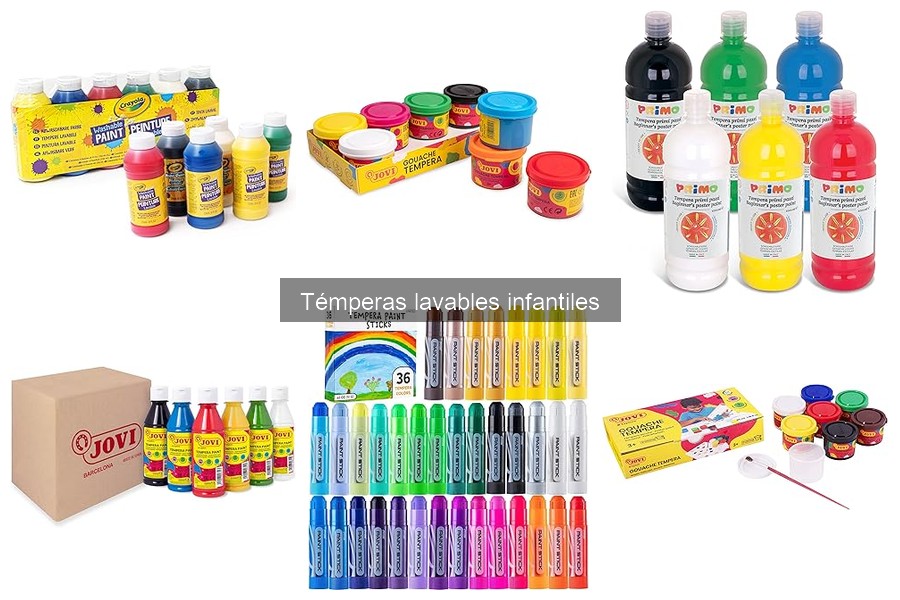 Alternativas a las témperas lavables infantiles: opciones creativas