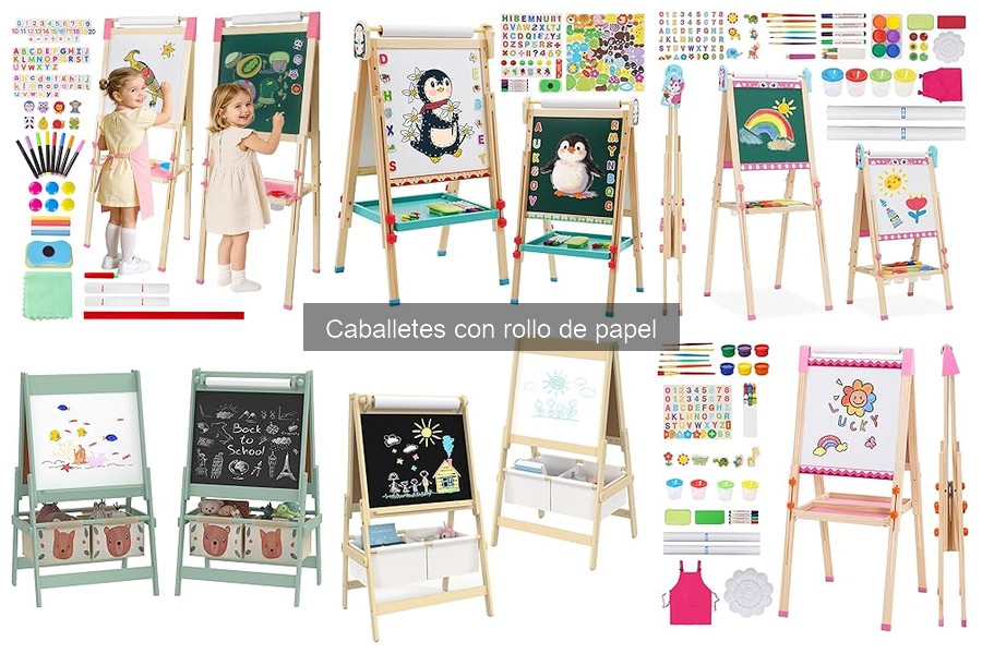 Alternativas a los caballetes con rollo de papel para niños