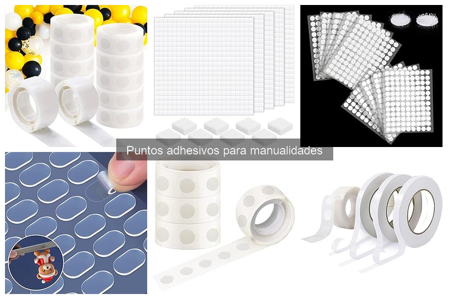 Alternativas a los puntos adhesivos para manualidades