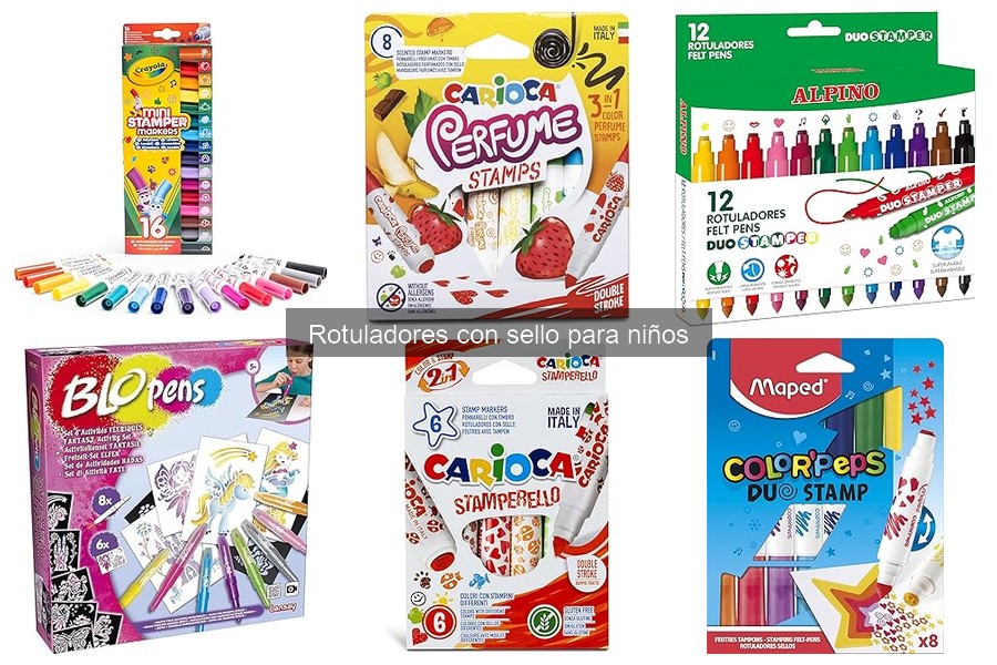 Alternativas a los rotuladores con sello para niños
