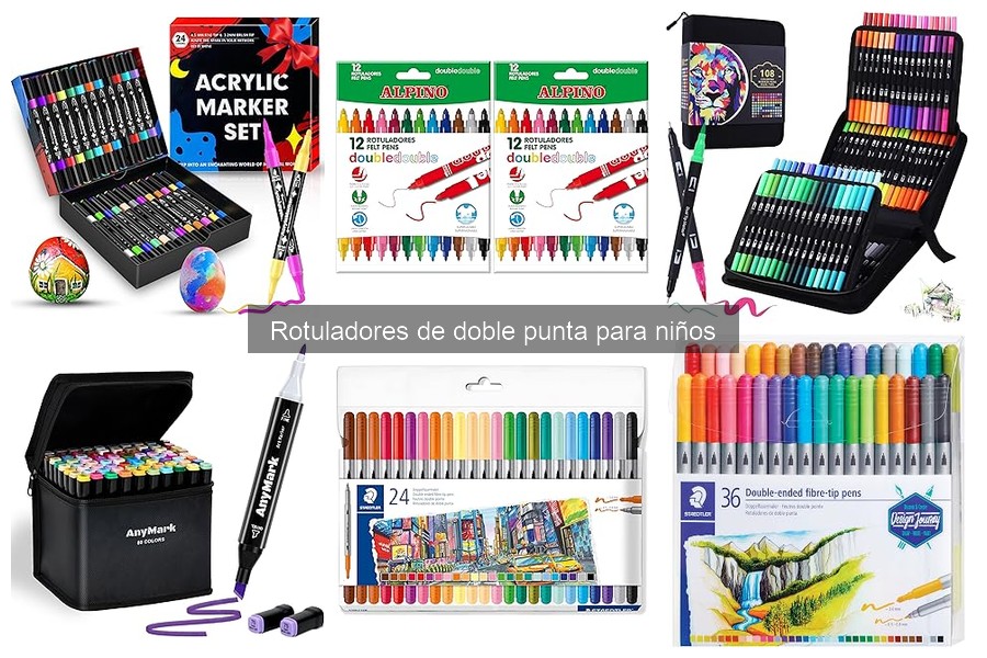 Alternativas a los rotuladores de doble punta para niños