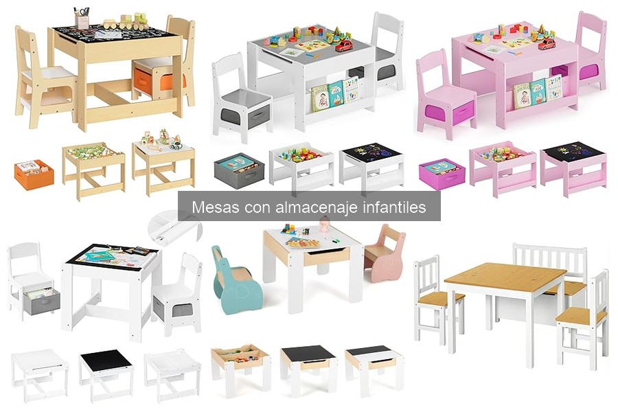 Alternativas a mesas con almacenaje infantil que debes considerar