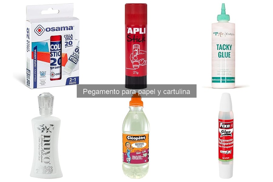 Alternativas al pegamento para proyectos de cartulina