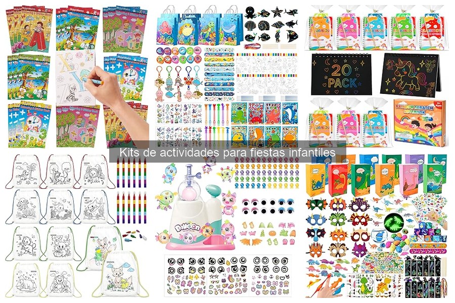 Alternativas creativas a kits de actividades para fiestas infantiles