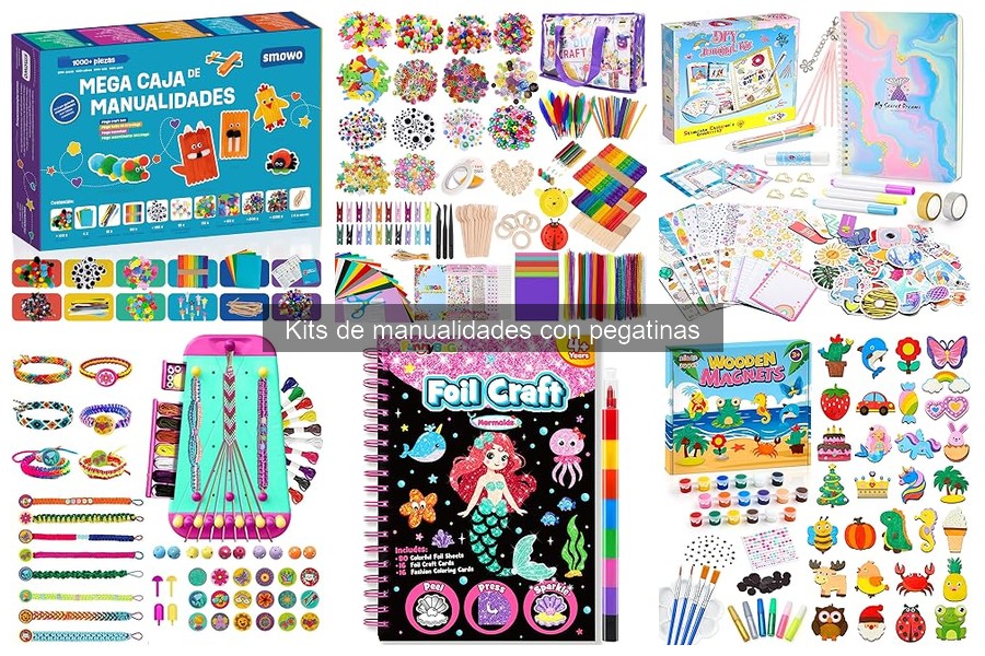 Alternativas creativas a kits de manualidades con pegatinas
