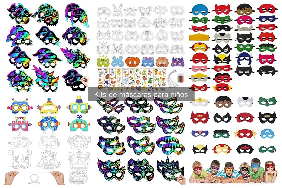 Alternativas creativas a kits de máscaras para niños