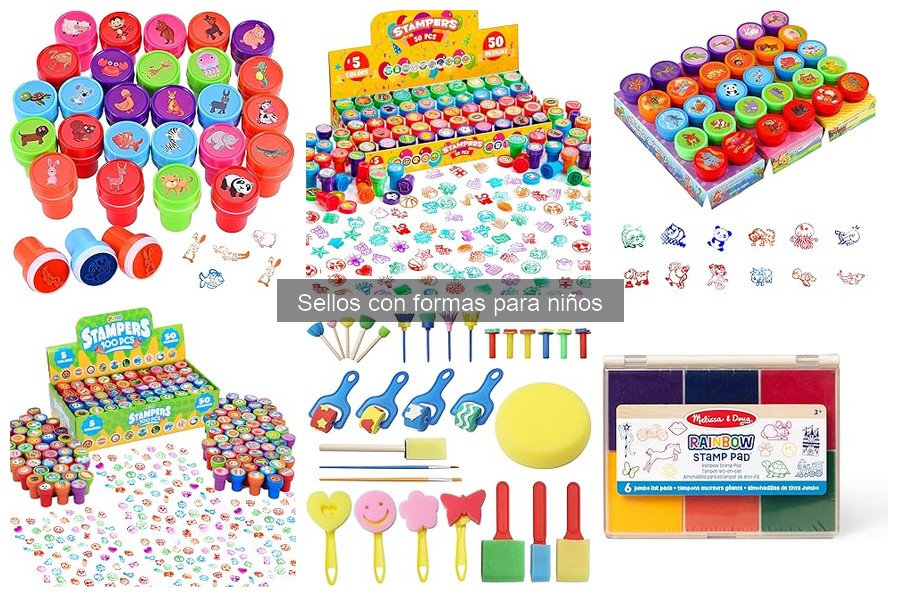 Alternativas creativas a los sellos con formas para niños