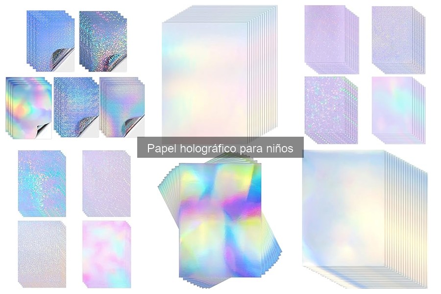 Alternativas creativas al papel holográfico para manualidades infantiles