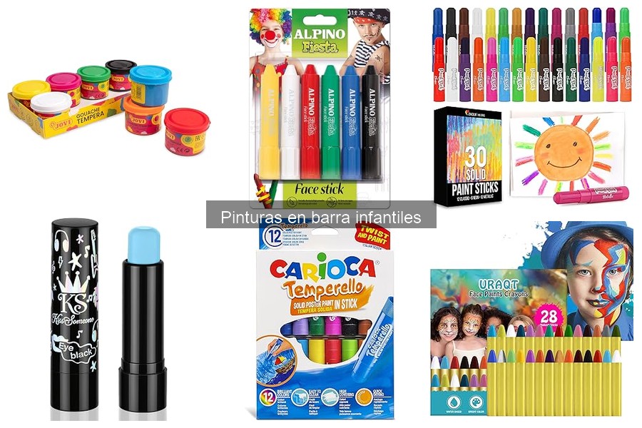 Alternativas seguras a las pinturas en barra para niños