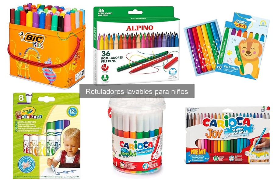 Alternativas seguras a los rotuladores lavables para niños