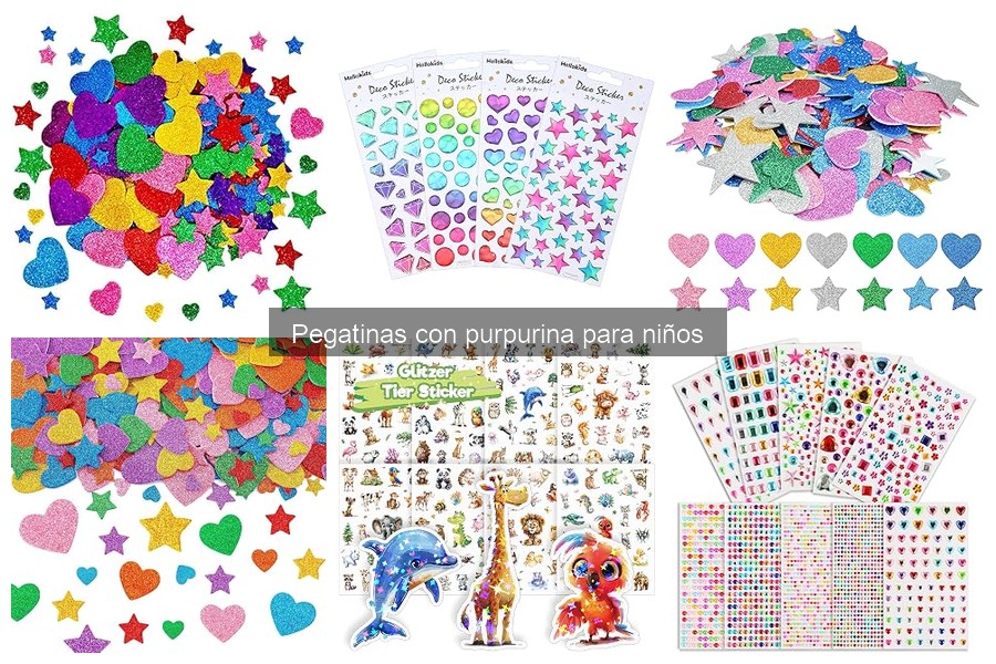 Beneficios de las pegatinas con purpurina en actividades infantiles