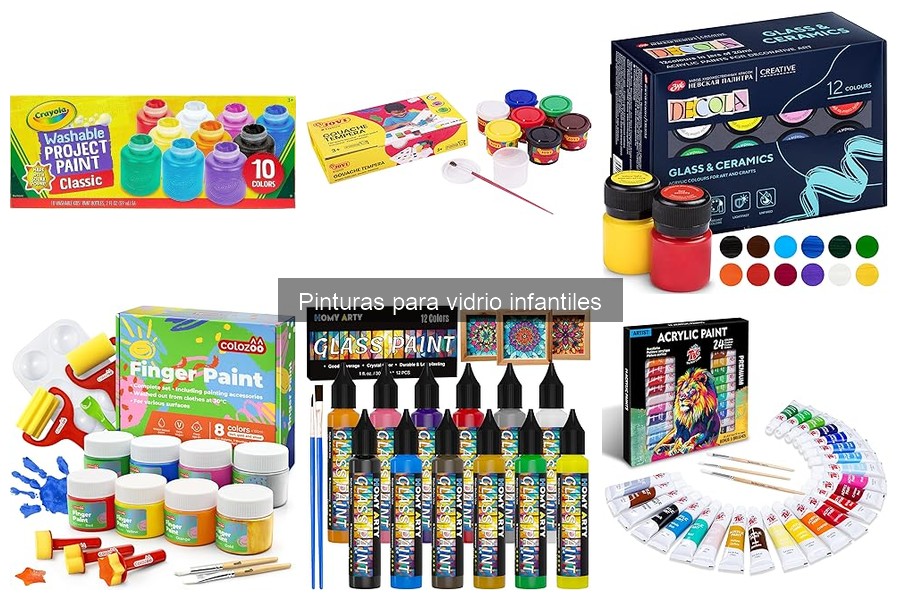 Beneficios de las pinturas para vidrio en manualidades infantiles
