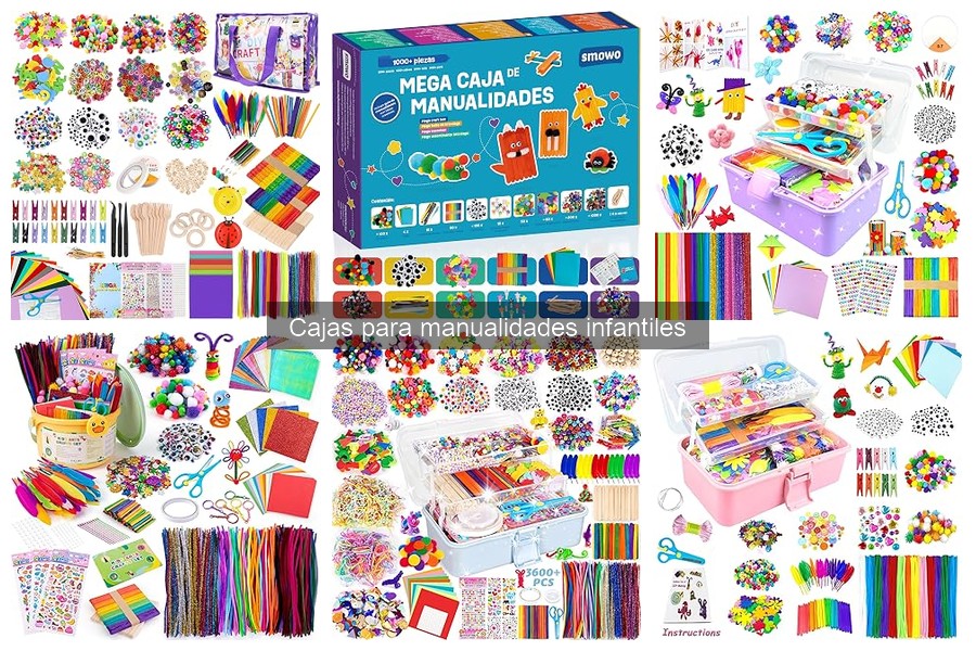 Cajas para manualidades que desarrollan habilidades específicas