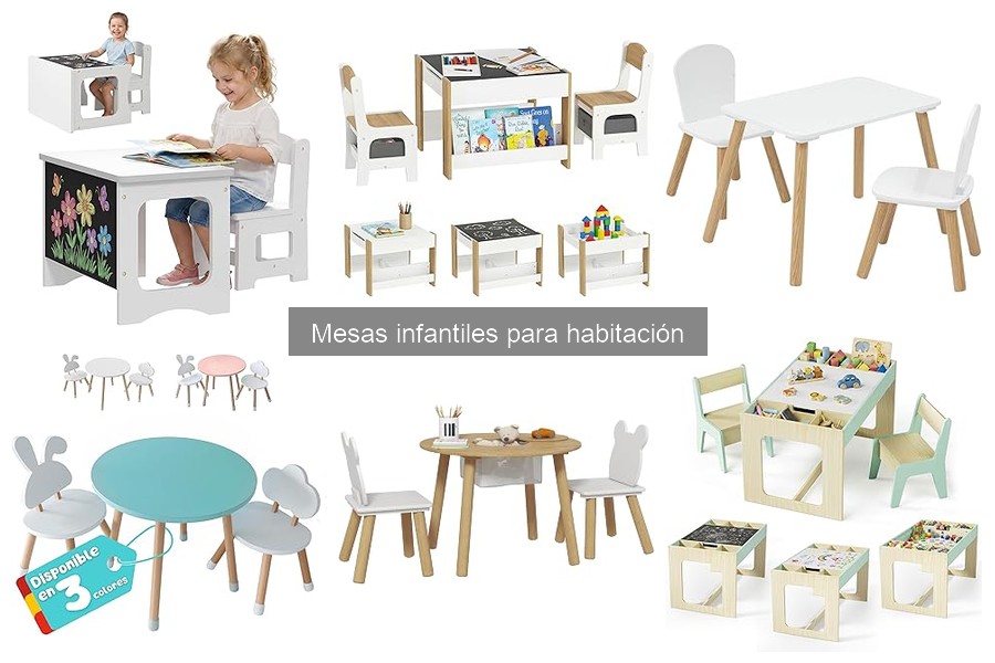 Características de Mesas Infantiles para Estudio Efectivo