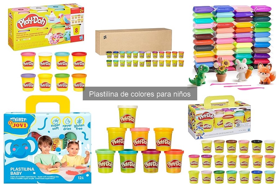 Certificaciones de seguridad en plastilina de colores para niños