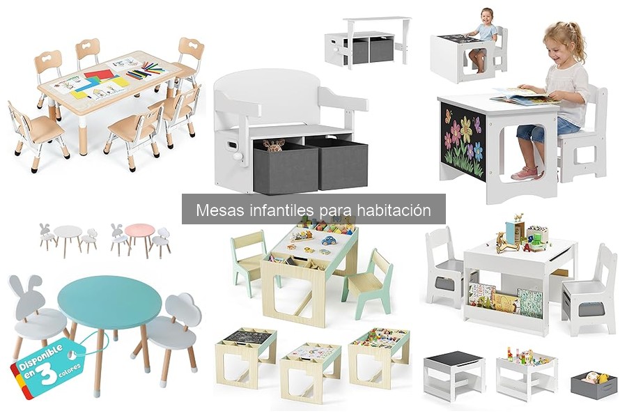 Cómo elegir la altura adecuada de mesas infantiles