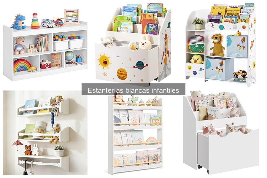 Cómo elegir la estantería blanca perfecta para niños