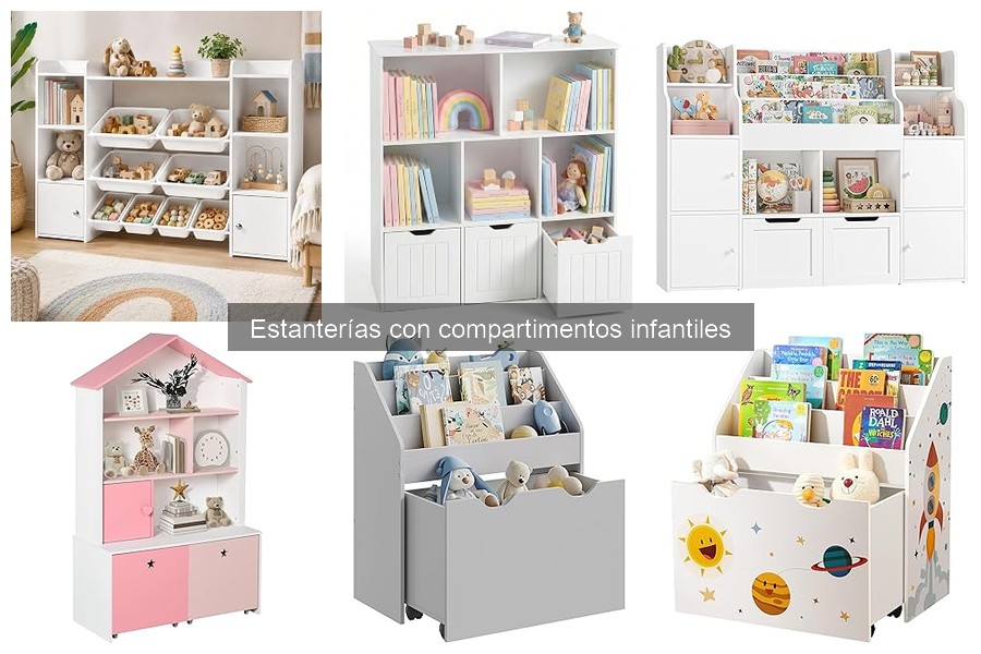 Cómo elegir la mejor estantería con compartimentos infantiles