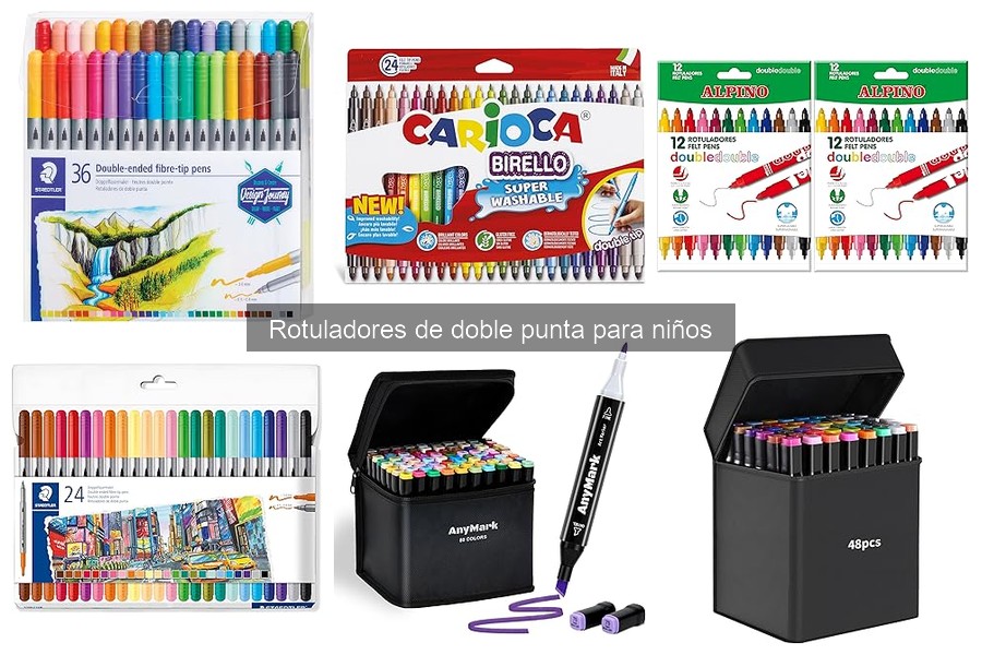 Cómo elegir los mejores rotuladores de doble punta para niños