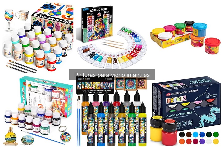 Cómo elegir pinturas para vidrio infantiles: guía de compra