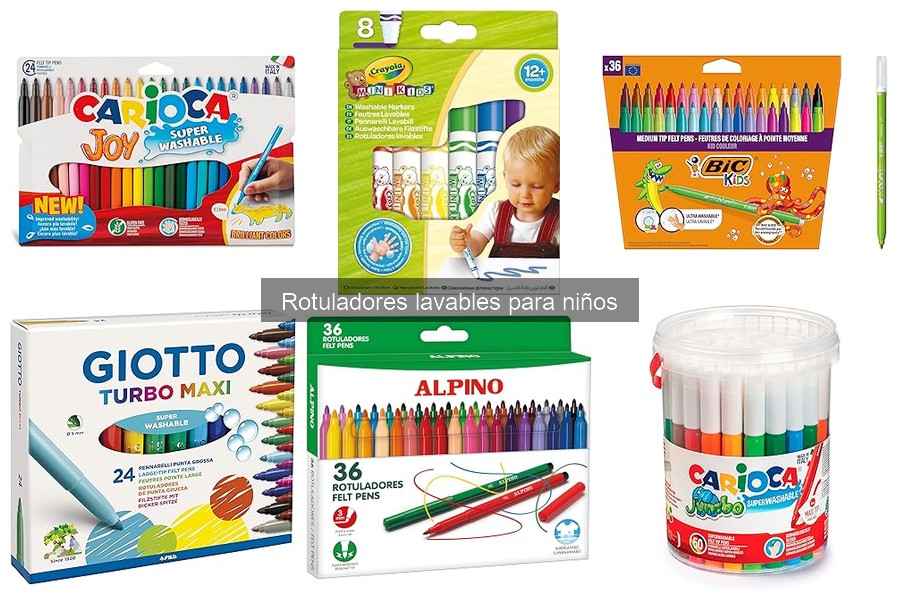 Cómo elegir rotuladores lavables adecuados para niños
