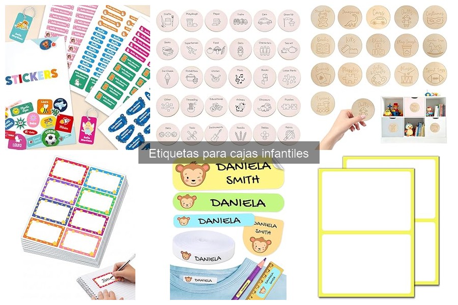 Cómo limpiar y mantener etiquetas en cajas infantiles