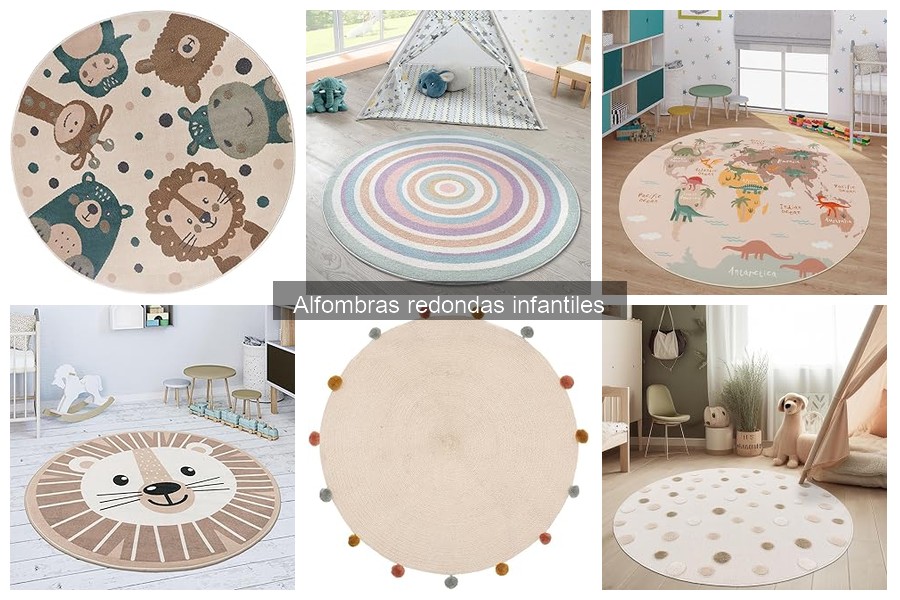 Cómo limpiar y mantener una alfombra redonda infantil