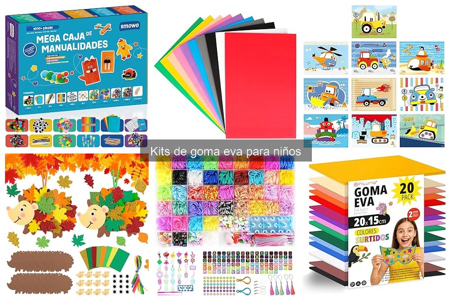 Cómo mantener y almacenar kits de goma eva para niños