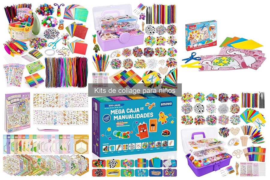 Cómo organizar y almacenar kits de collage para niños
